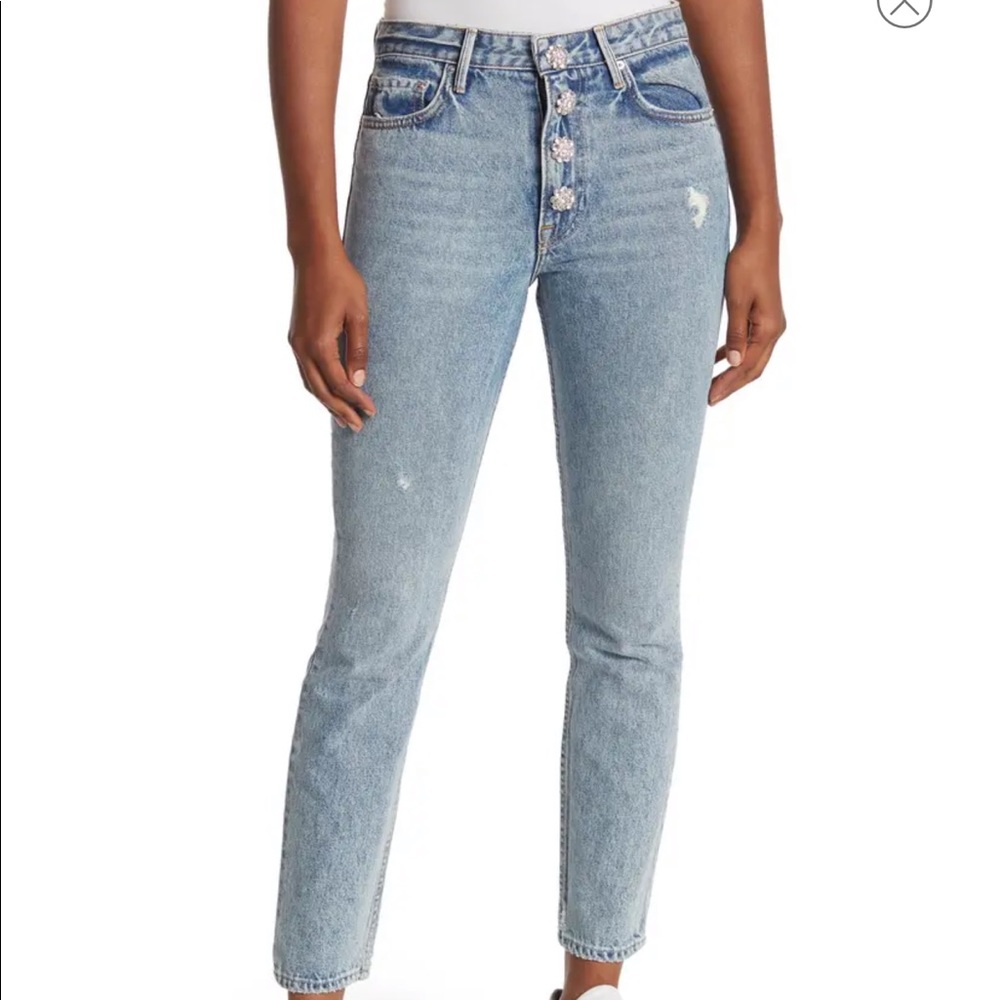 Grlfrnd Karolina rhinestone jeans